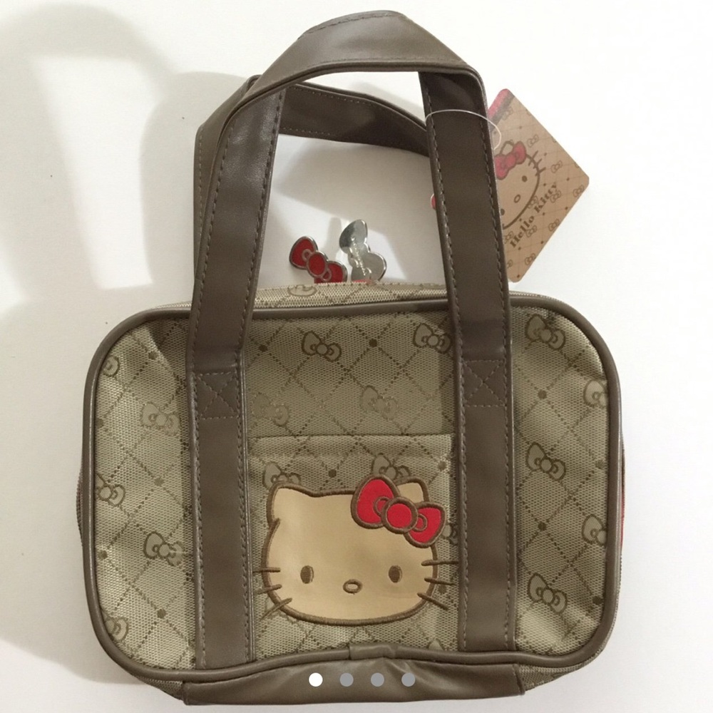 HTF Rare Sanrio Hello Kitty Monogram Handbag Purse
